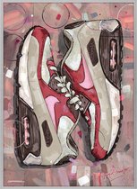 Poster - Nike Air Max Bacon Painting - 71 X 51 Cm - Multicolor