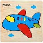 Houten Kinder Puzzel  Vliegtuig  - 0 t/m 4 jaar
