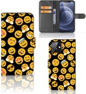 Flip Cover iPhone 12 | 12 Pro (6.1") Telefoon Hoesje Emoji