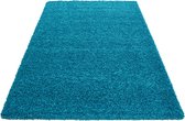 Hoogpolig vloerkleed - Sade Turquoise 80x150cm