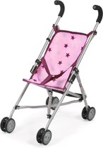 Poppen buggy - Roma - Licht roze - Met sterren