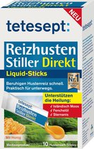 tetesept Irriterende hoest Stiller Direkt Liquid Sticks, 10 stuks