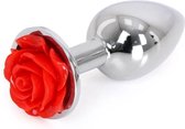 Aluminium Buttplug Red Rose | Kiotos Steel
