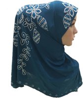 Elegante hijab, hoofddoek met stennen.