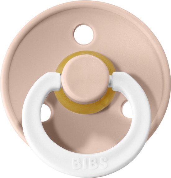 Bibs fopspeen 6 18 maanden 1 stuks (Glow in the dark Blush) Maat 2 fopspenen