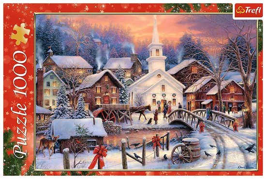 Grafiek Aanval rem Witte Kerst - Trefl Puzzel - 1000 Stukjes | bol.com