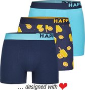 Happy Shorts 3-Pack Boxershorts Heren Capri Ice - Maat S