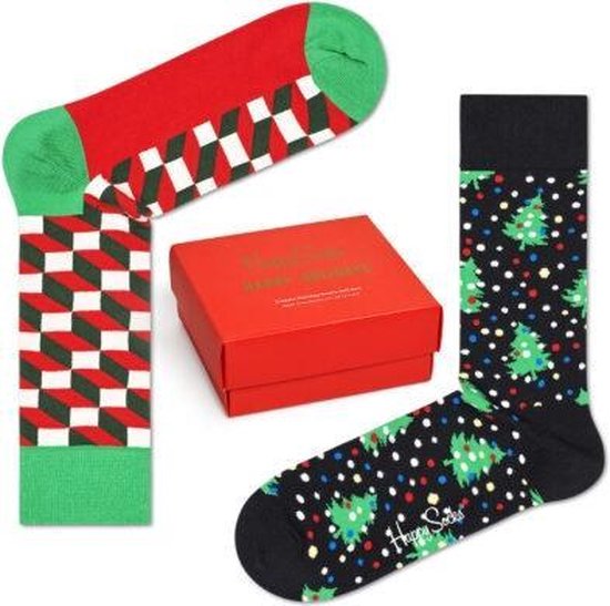 Happy Socks 2P Holiday Socks Giftbox - Maat 36-40
