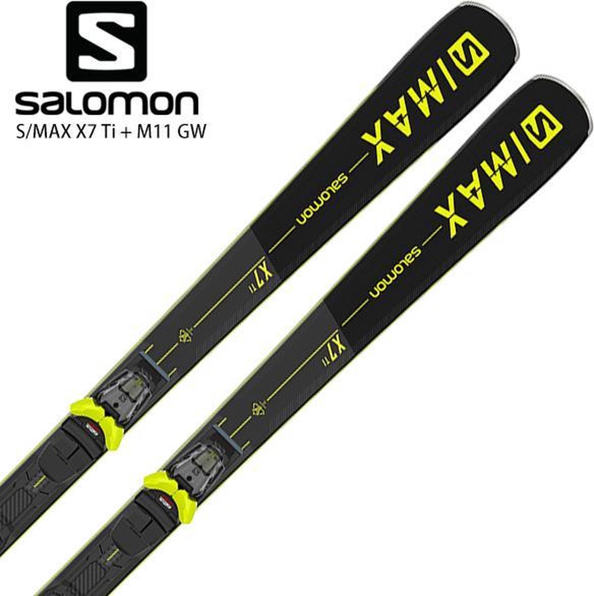 Salomon Ski S/Max X7 Ti - Zwart/Geel - Lengte 165cm | bol.com