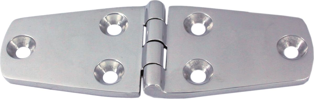 Staartscharnier - 100x38x4 - Rvs 316 - Knoop boven