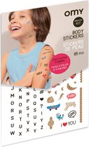 OMY - BODY STICKERS - LETTERS