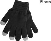 Handschoenen - Touchscreen -  Unisex - Zwart - Rheme