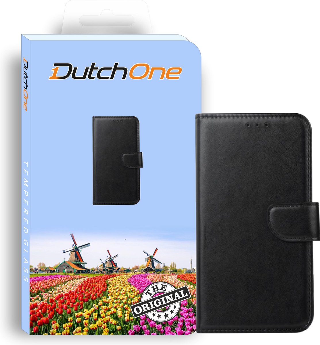 Iphone SE2020 - Book Case zwart - Leren  - Pasjes  - Wallet  - Portemonnee - hoesje - geschikt voor iphone 7/8/SE2020 - DutchOne