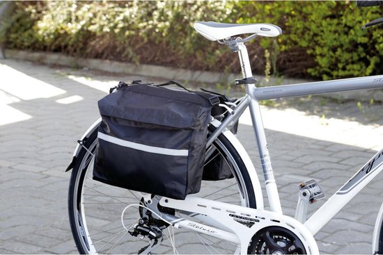 geur Slink Broers en zussen Maxi dubbele achter fietstas waterdicht, scheurvast duurzaam 14 liter... |  bol.com