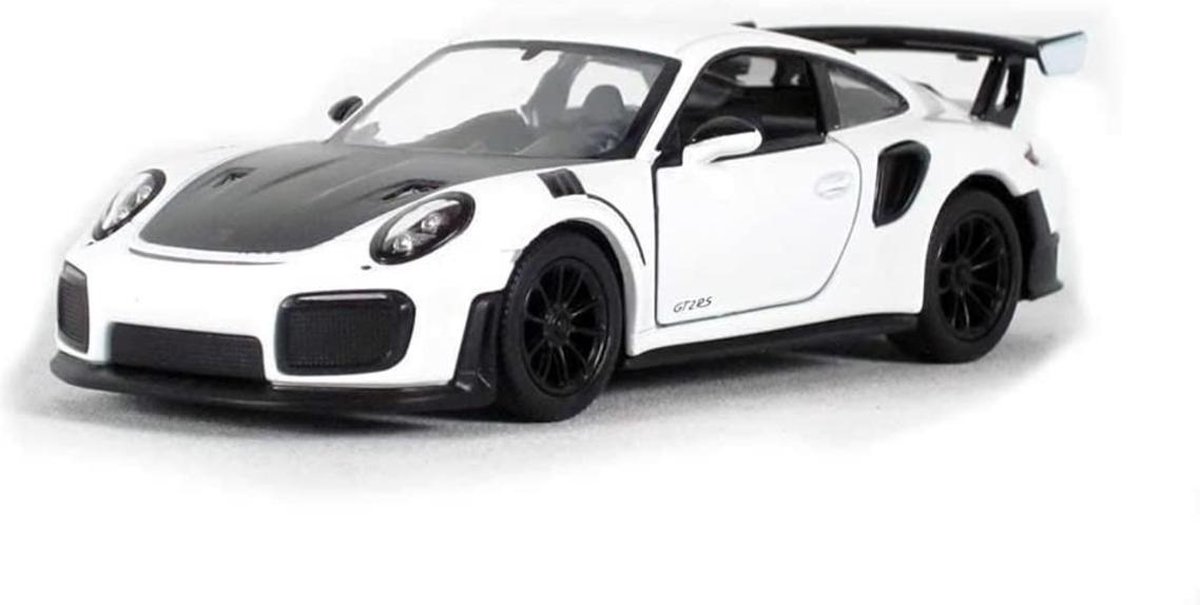 Porsche 911 GT2 RS (Wit) 1/36 Kinsmart - Modelauto - Schaalmodel - Model auto  - Miniatuurauto - Miniatuur autos - Kinsmart