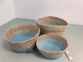 Home Styling Collection - Mandenset blauw - 3 pcs