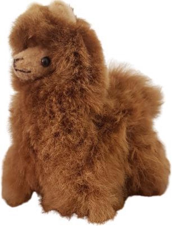 Alpaca 17 cm van baby alpacawol bruin | bol.com
