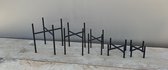 16 stuks Ascot plant stand black- iron 5 sizes