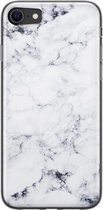 Leuke Telefoonhoesjes - Hoesje geschikt voor iPhone SE (2020) - Marmer grijs - Soft case - TPU - Marmer - Grijs