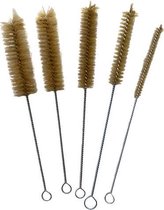 Set van 5 luxe tuitenragers - ragers - reinigingsborsteltjes - van haar met omgebogen kop Ø 10, 20, 25, 30 en 35 mm.