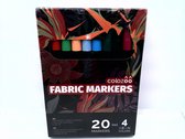 20 Markers waarvan 4 NEON kleur