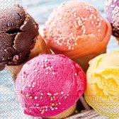 Ice Cream Servetten 33cm 20st