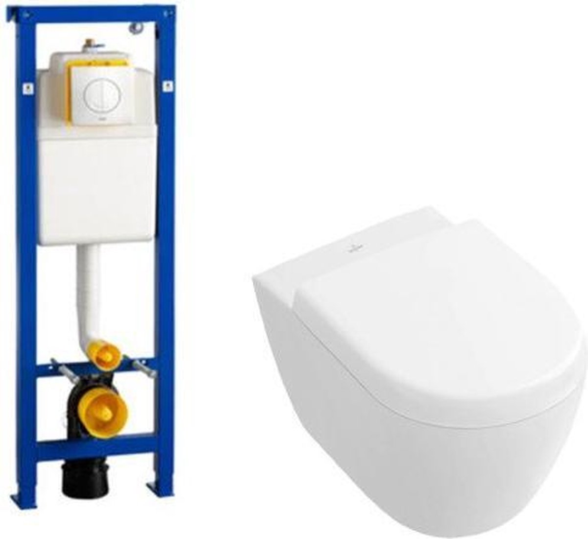 Villeroy en Boch Subway 2.0 compact DirectFlush toiletset met Wisa  reservoir en... | bol.com