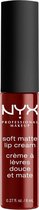 NYX Professional Makeup Soft Matte Lip Cream - SMLC27 Madrid - Liquid Lipstick - 8 ml
