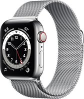 Apple Watch Series 6 GPS + Cellular, 40mm Silver Stainless Steel Case with Silver Milanese Loop *NEW*