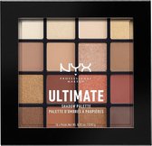 NYX Professional Makeup Ultimate Shadow Palette - Warm Neutrals - Oogschaduw Oogschaduw Palet - 13,3 gr