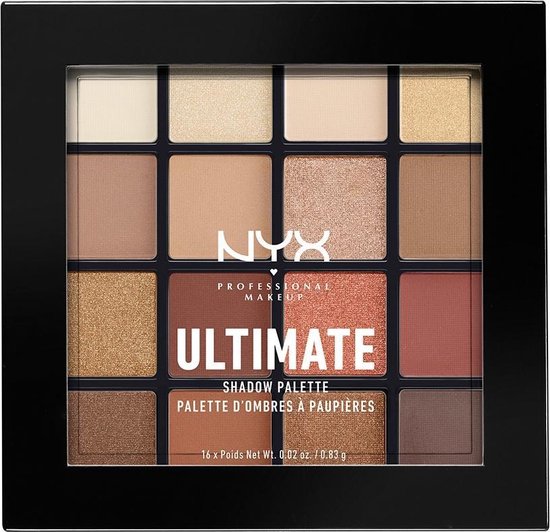NYX Professional Makeup Ultimate Shadow Palette Oogschaduwpalette - Warm...