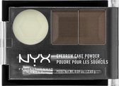 NYX Professional Makeup Eyebrow Cake Powder Wenkbrauwpotlood - Dark Brown/Brown