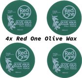 Red one Olive Hair Wax| Haarwax| Haargel| Gel| Aqua wax| Olijf groene Aqua haarwax| 4 stuks| 4 pieces