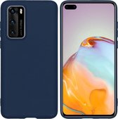 iMoshion Color Backcover Huawei P40 hoesje - donkerblauw