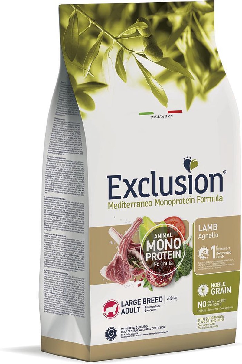 EXCLUSION Exclusion Mediterraneo large lam 12 kilo