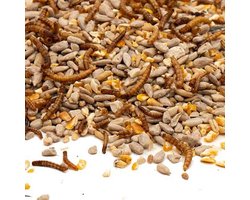 The bird family® - Strooivoer High Energy Plus met meelwormen - Onkruidvrij - 9 kg
