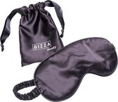 Bizza Beauty comfortabel zijden slaapmasker - met opbergzakje - 100% zijde - oogmasker slaap - blinddoek - ontspannen - nachtrust