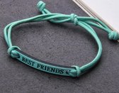 BFF armband - best friends - groen