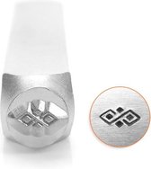 Slagstempel Diamant patroon | Hoogte 6mm