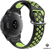 Sport bandje siliconen geschikt voor Garmin Fenix 5 - Plus & Sapphire - Fenix 6 - Pro & Sapphire - Garmin Fenix 7 - Solar & Sapphire Garmin Epix Gen 2 - Quickfit 22 / 22mm band voo