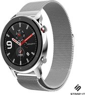Milanees Smartwatch bandje - Geschikt voor  Xiaomi Amazfit GTR Milanese band - zilver - 47mm - Strap-it Horlogeband / Polsband / Armband