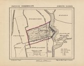 Historische kaart, plattegrond van gemeente Zaandijk in Noord Holland uit 1867 door Kuyper van Kaartcadeau.com