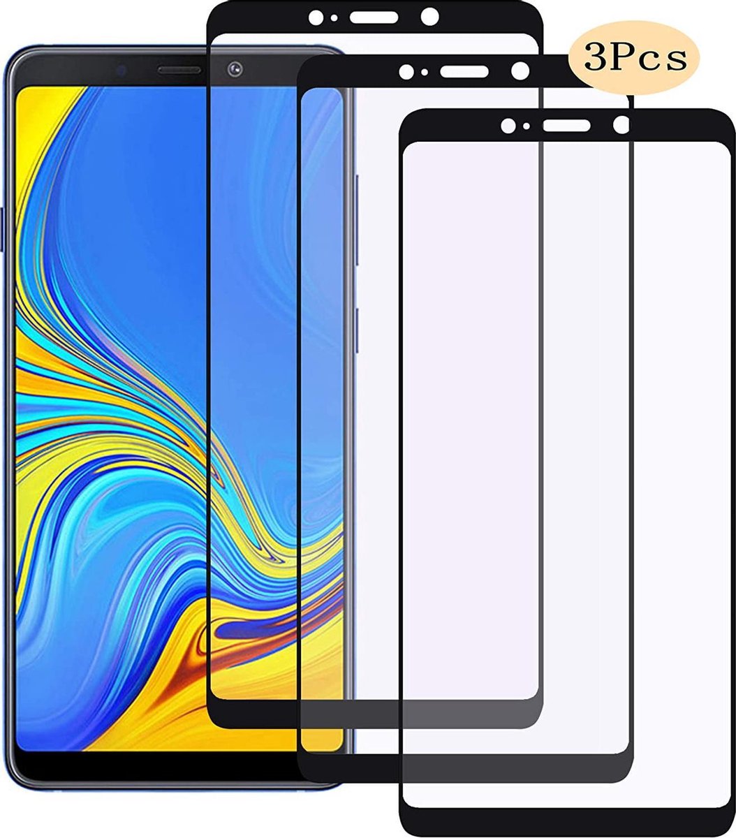 Volledige dekking Screenprotector Glas - Tempered Glass Screen Protector Geschikt voor: Samsung Galaxy A9 2018 - 3x