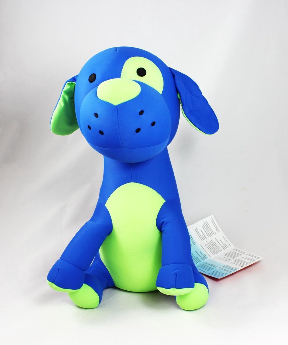Cuddlebug kussen Hond Blauw Knuffel Kinderen