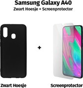 HGA Telefoonhoesje - Back Cover - Geschikt Voor Samsung Galaxy A40 - Zwart