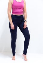 High Waist Pocket Sportlegging | Extra lang | dames blauw | M