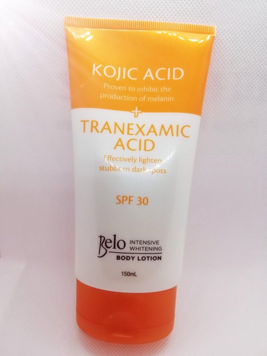 Body lotion kojic acid + tranexamic 150 ml 2 stuks plus GRATIS Belo