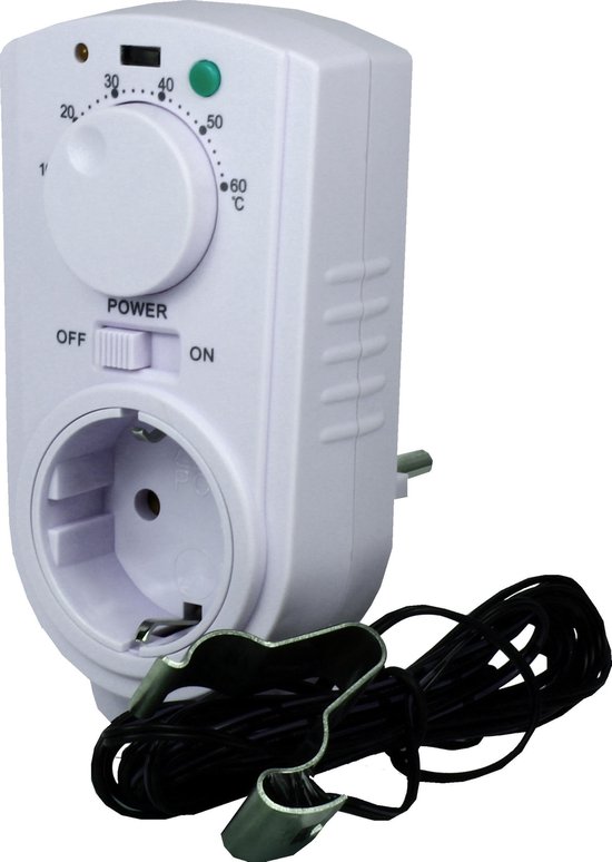 EcoSavers - Thermo Switch Temperatuur Schakelaar - Speciaal voor pomp vloerverwarming - Energiebesparende schakelaar