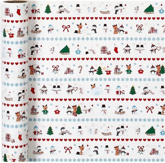 Holijolly Lot De 3 Rouleaux De Papier Cadeau De Noël – Mini