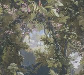 VOGELS IN HET BOS BEHANG | Botanisch & Dieren - blauw grijs groen bruin - A.S. Création History of Art